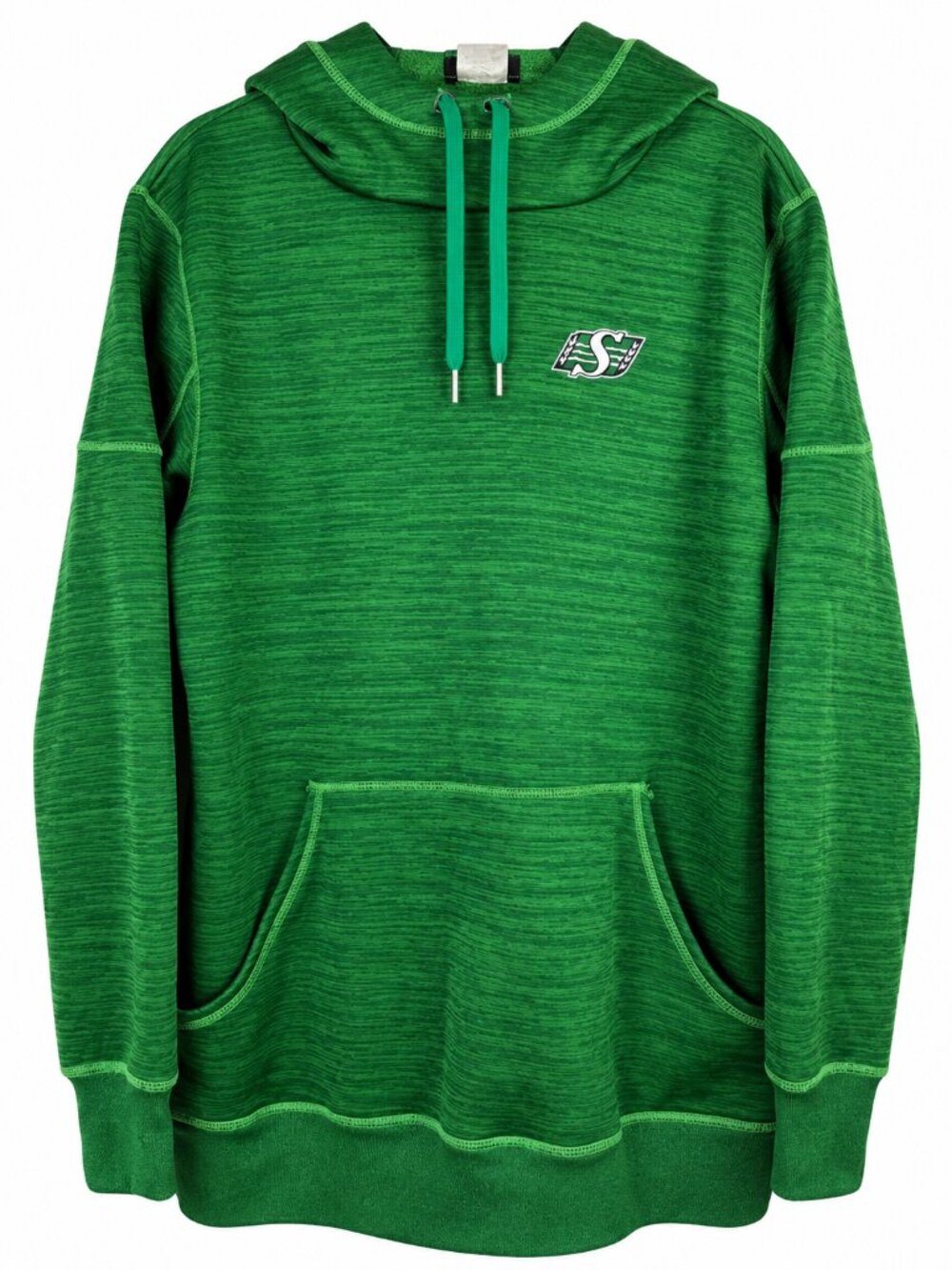 Saskatchewan Roughriders 3425 Women's 2XL Green Cowl Neck Fleece Hoodie